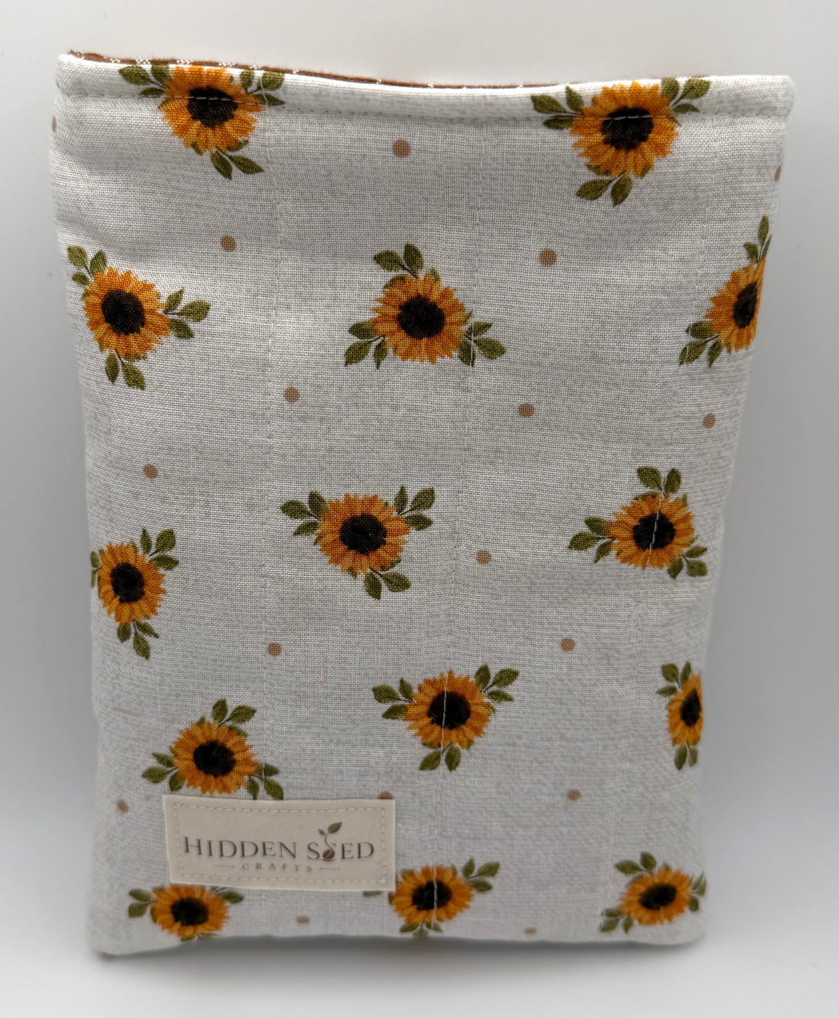 Quilted Kindle Sleeve - Golden Sunflowers