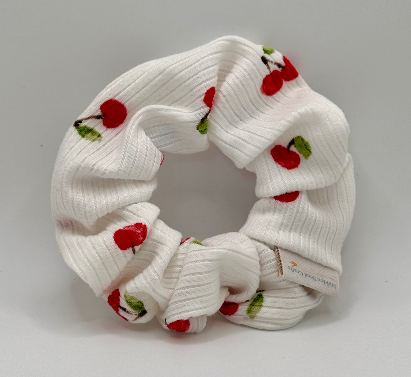 Cherry Cream Scrunchie