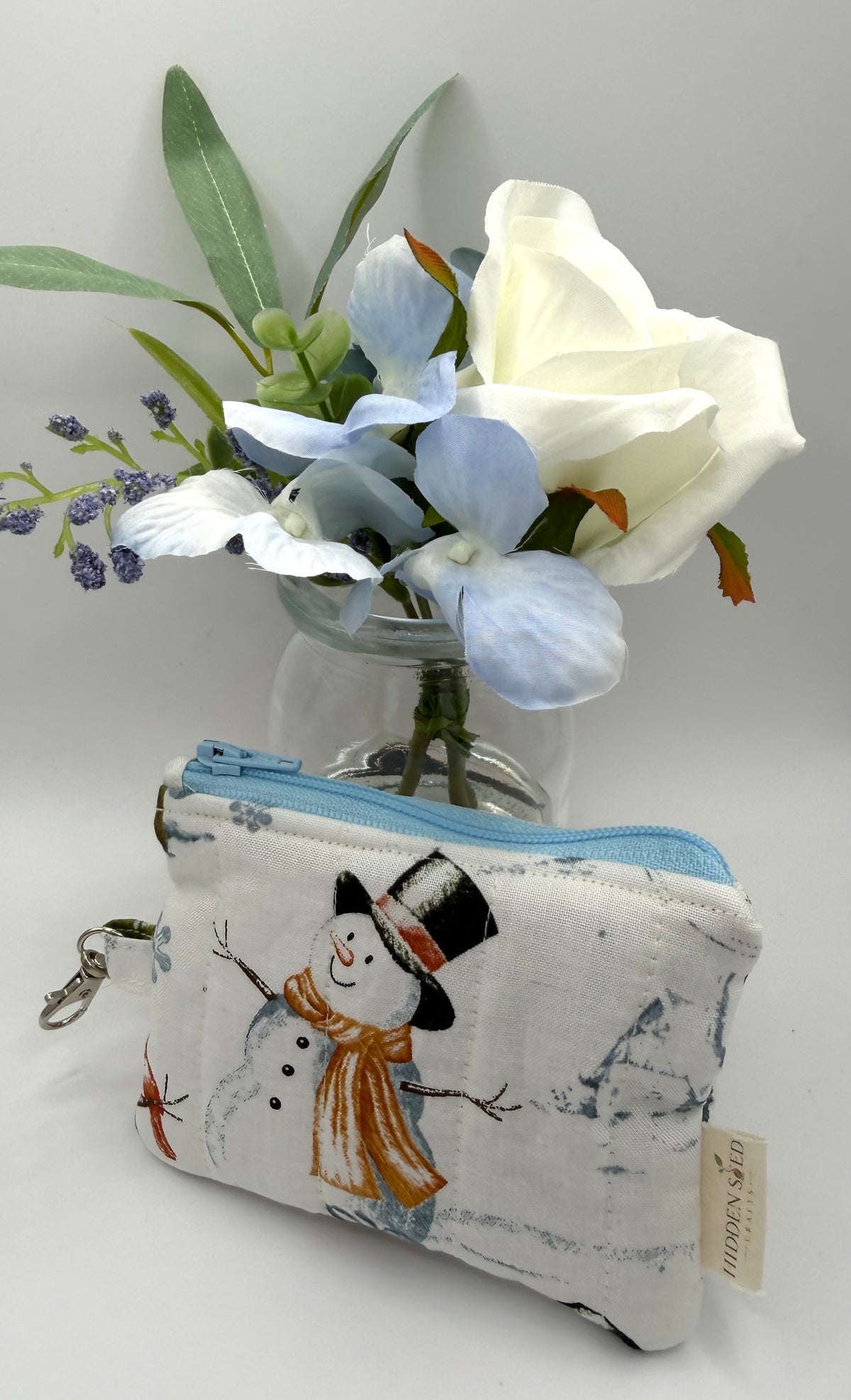 Key Chain Wallet - Snowman Wonderland
