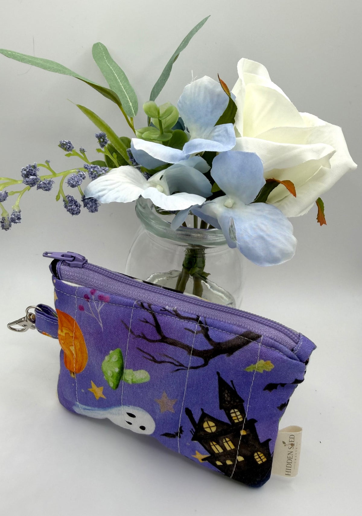 Key Chain Wallet - Haunted Halloween