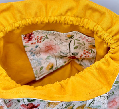 Wildflower Meadow Drawstring Bag