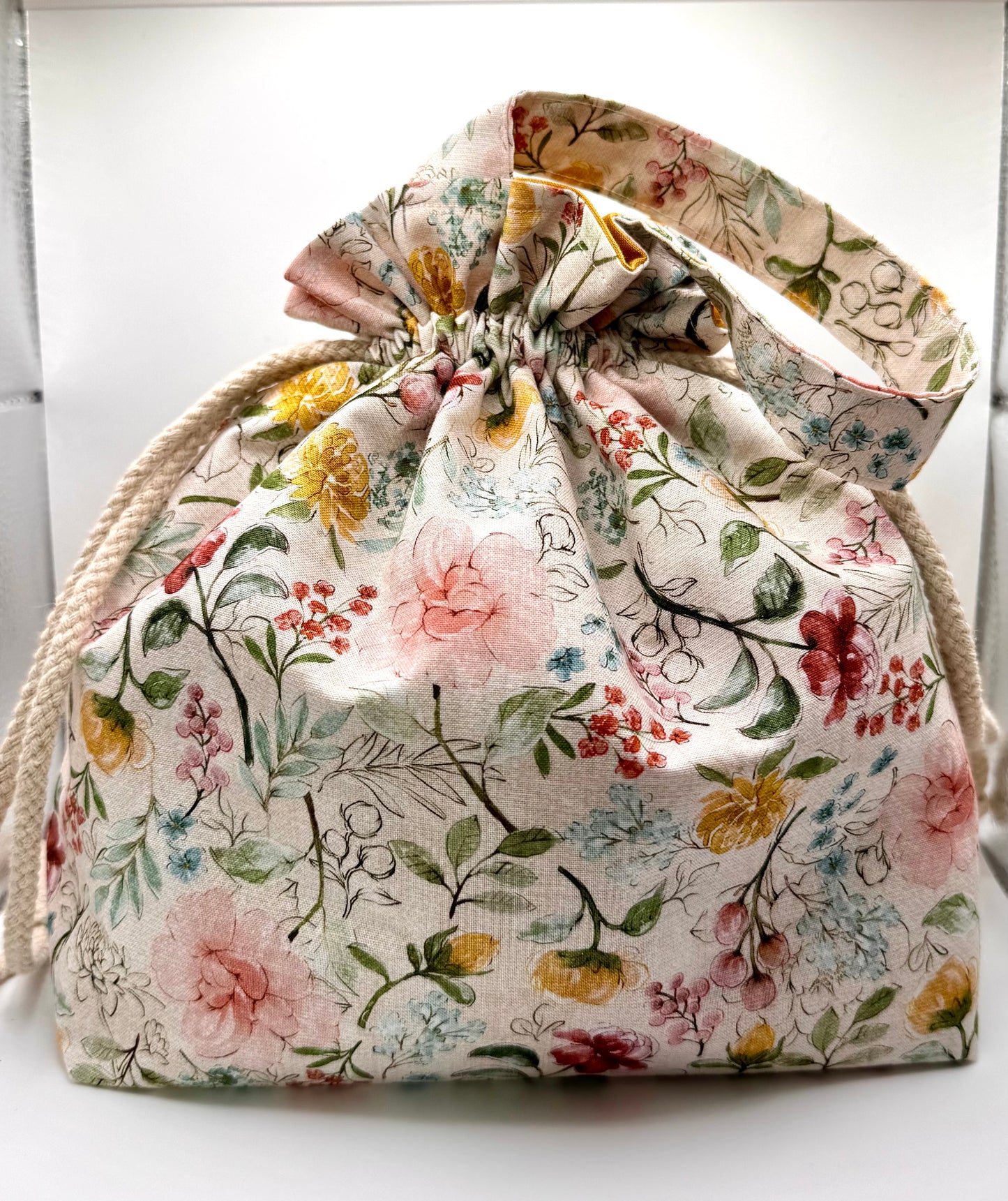 Wildflower Meadow Drawstring Bag
