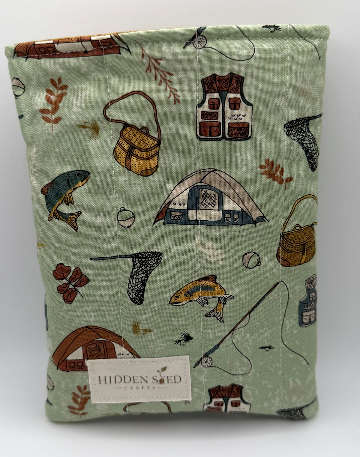 Quilted Kindle Sleeve - Campfire Getaway