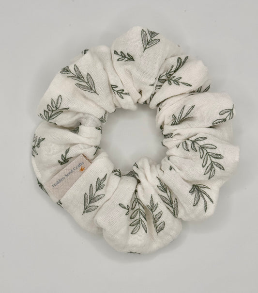 Linen & Sage Scrunchie