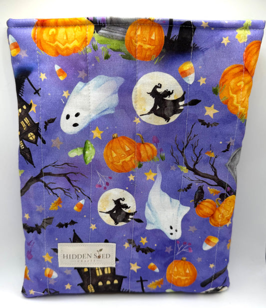 Quilted Book Sleeve - Haunted Halloween