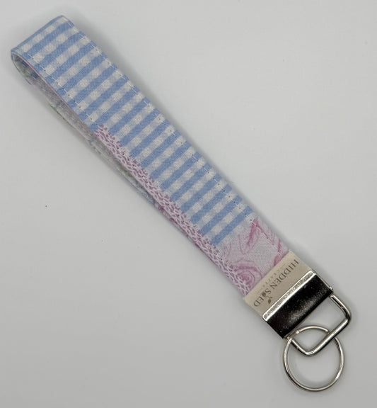 Vintage Patchwork Wristlet Keyfob
