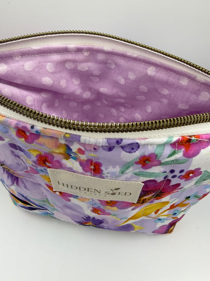 Everyday Pouch - Watercolor Blooms
