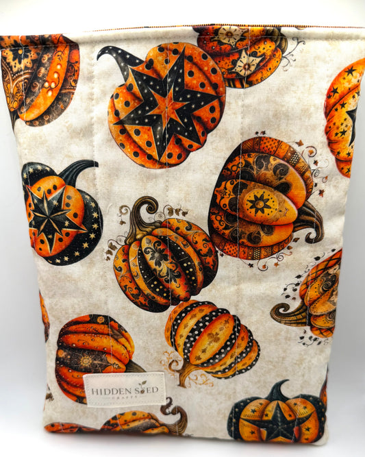 Quilted Book Sleeve - Harvest Elegance