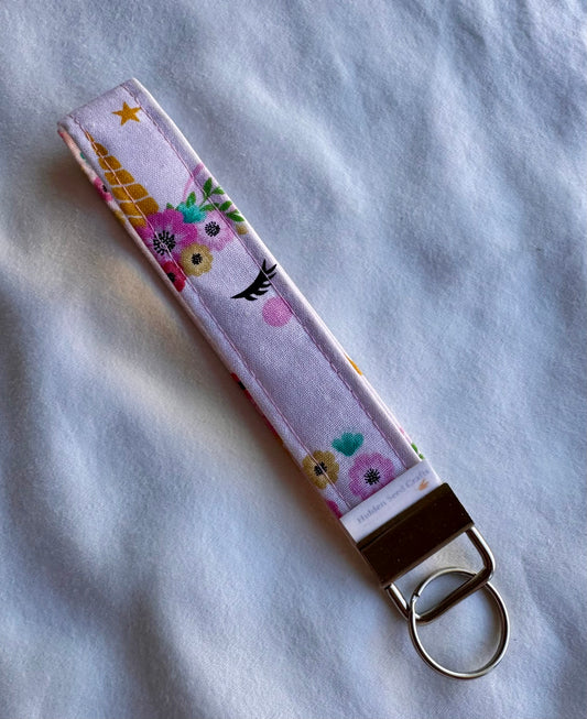 Unicorn Dreams Wristlet Keychain