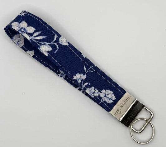 Midnight Blossoms Wristlet Keyfob